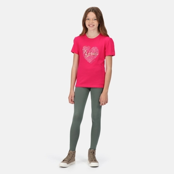 Bosley V T-Shirt mit Graphik-Print für Kinder Rosa