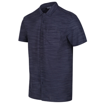 Mahlon Coolweave-Hemd mit langen Ärmeln für Herren Blau