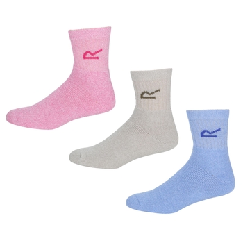 Socken für Damen, 3er-Pack Mehrfarbig